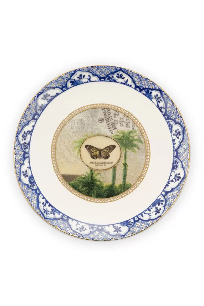 Pip Studio Assiette A Dessert Heritage A Papillons En Coloris Bleu 15 Cm Outlet