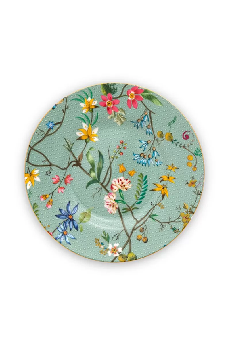 Pip Studio Assiette A Petits Fours A Fleurs Jolie Flowers En Coloris Bleu 12 Cm Best Sale