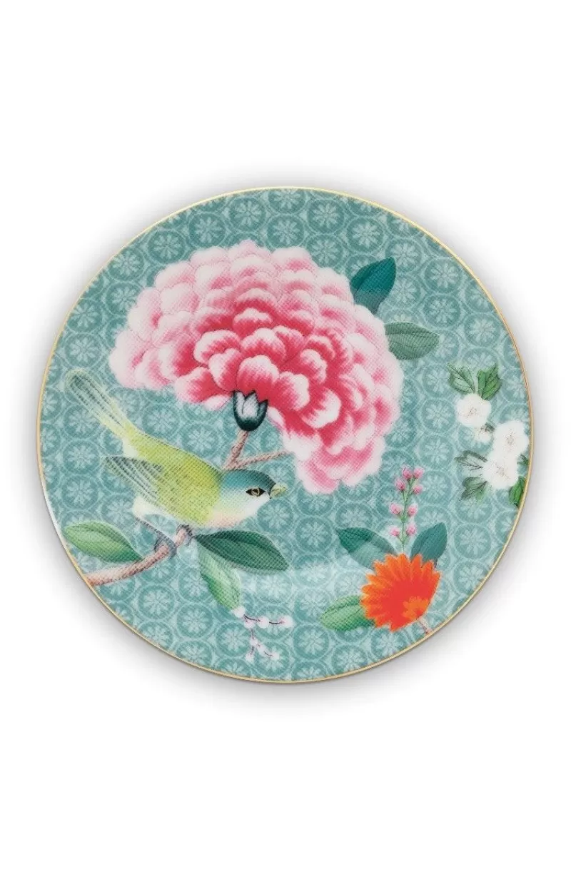 Pip Studio Assiette A Petits Fours Blushing Birds En Coloris 12 Cm Bleu Outlet