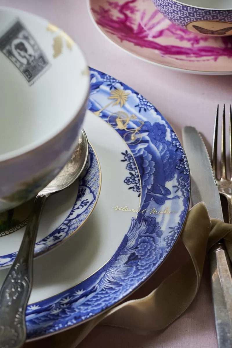 Pip Studio Assiette Plate A Filet Heritage En Coloris Bleu 26,5 Cm Best