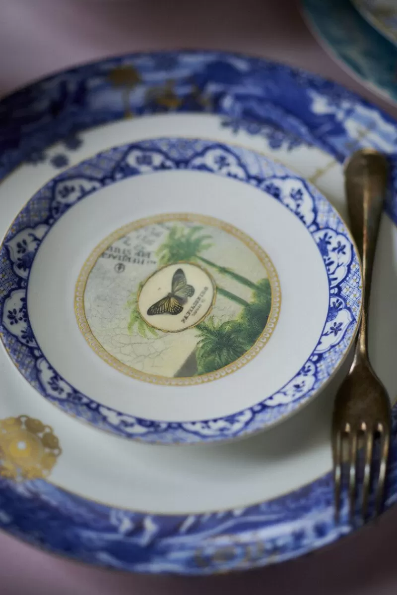 Pip Studio Assiette Plate A Filet Heritage En Coloris Bleu 26,5 Cm Best