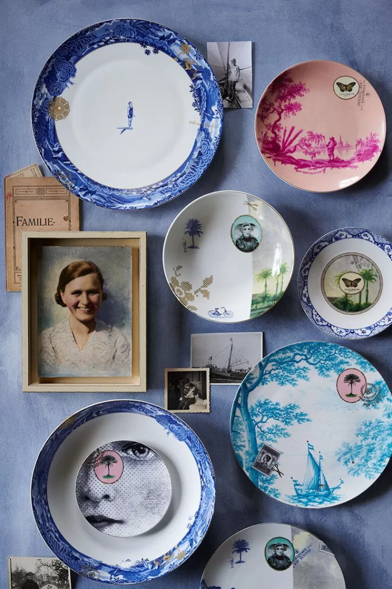 Pip Studio Assiette Plate A Filet Heritage En Coloris Bleu 26,5 Cm Best
