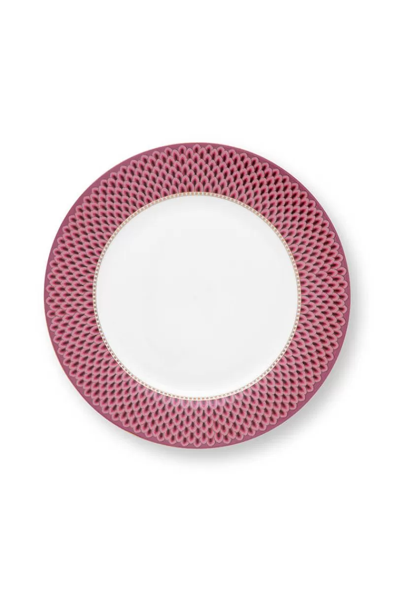 Pip Studio Assiette Plate Flower Festival Rose Fonce 26.5Cm Flash Sale