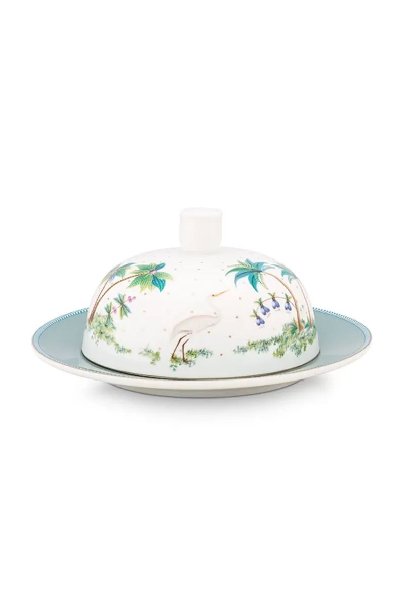 Pip Studio Beurrier Rond A Pois Jolie En Coloris Dore Blanc Store
