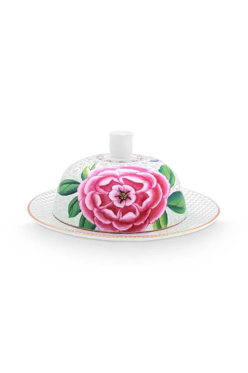 Pip Studio Beurrier Rond Blushing Birds En Coloris Blanc Outlet