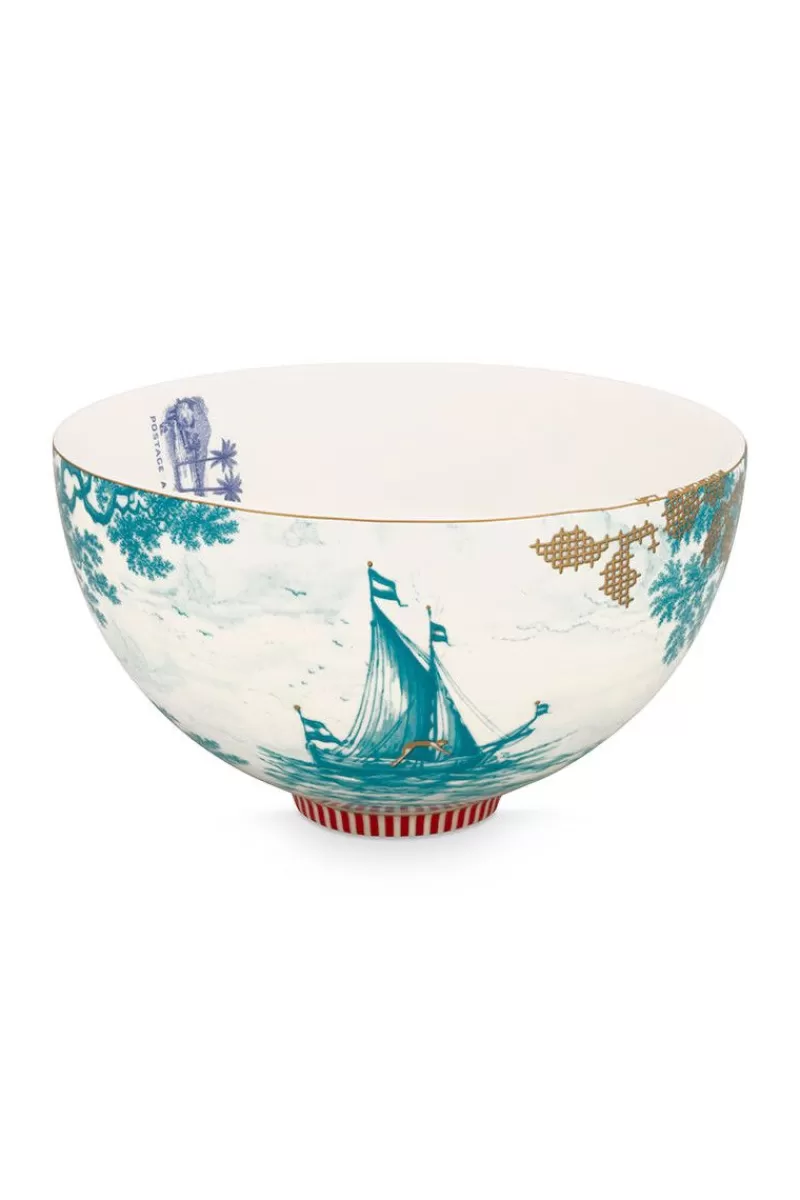 Pip Studio Bol Heritage Boat En Coloris Aqua 18 Cm Discount