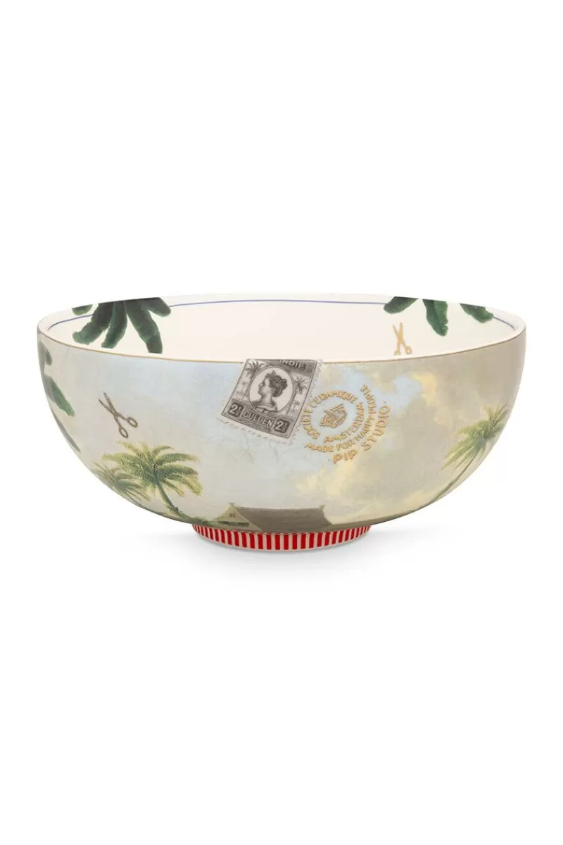Pip Studio Bol Heritage Palm En Coloris Vert 23 Cm Outlet