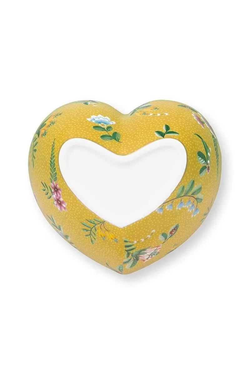 Pip Studio Bol Petit La Majorelle Forme De Coeur En Coloris Jaune Shop