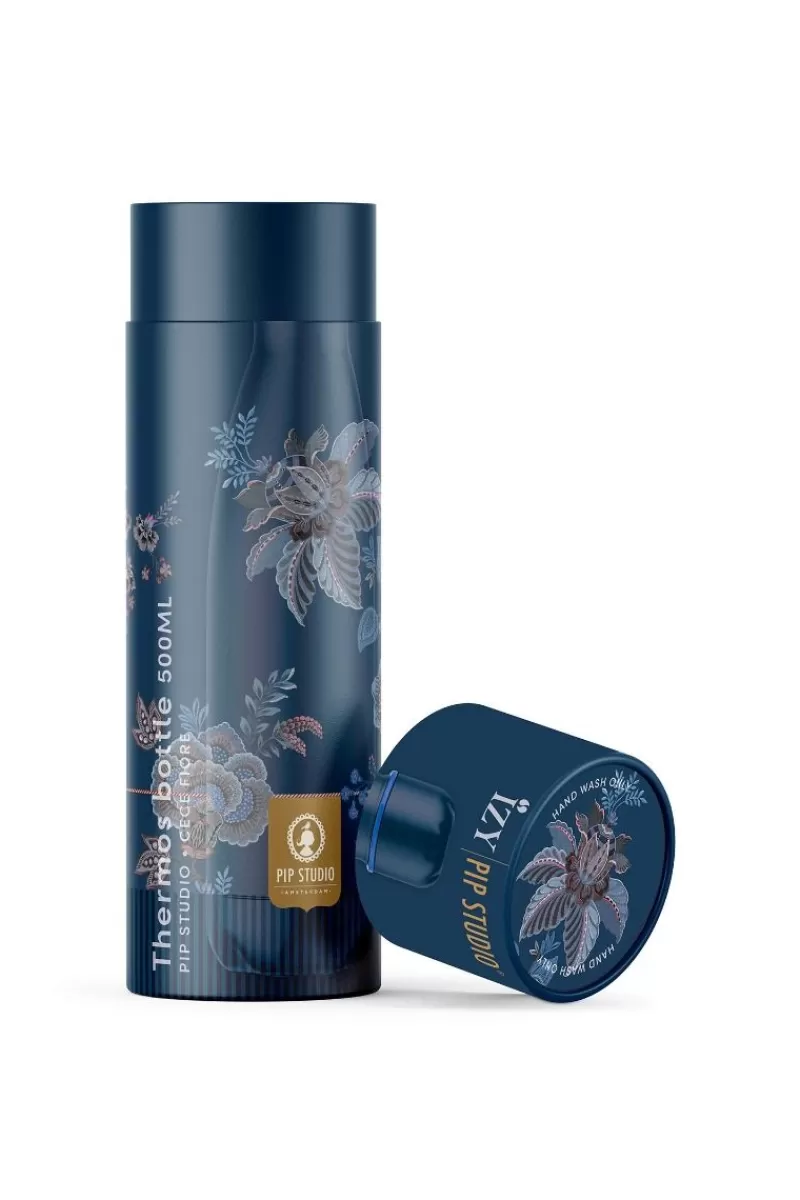 Pip Studio Cece Fiore Bouteille IsoThérme En Coloris 500Ml Bleu Clearance