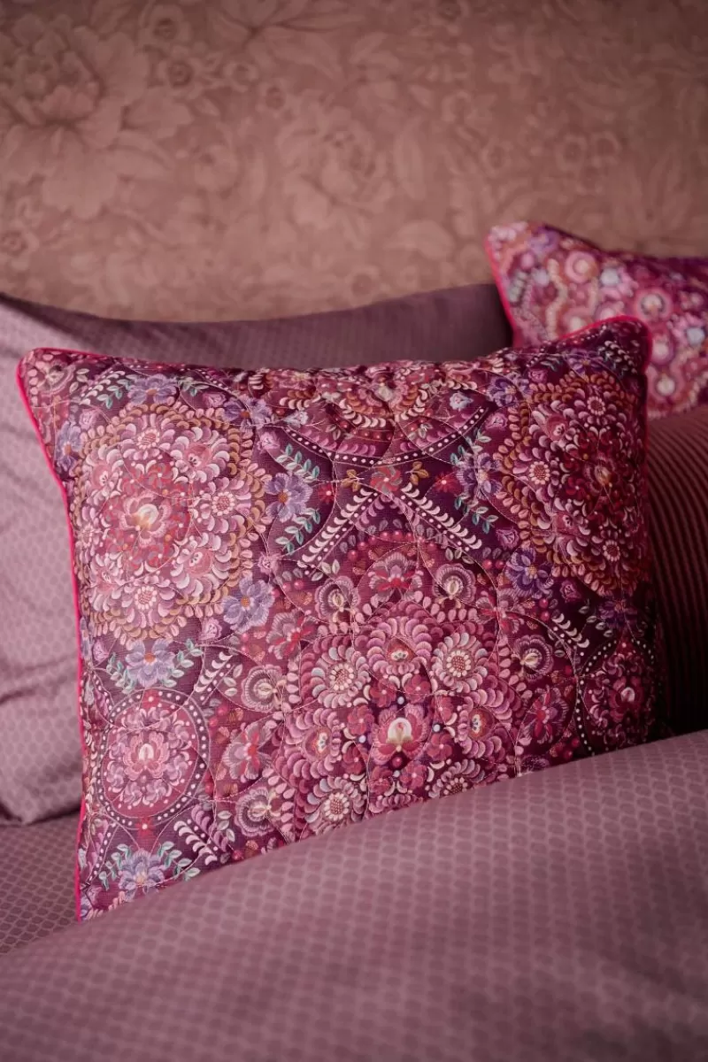Pip Studio Coussin Décoratif Matelasse Il Mosaico Rouge Fonce New