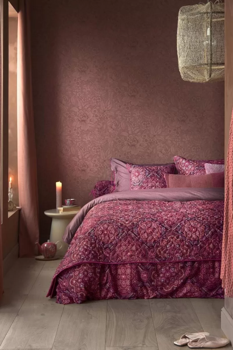 Pip Studio Coussin Décoratif Matelasse Il Mosaico Rouge Fonce New