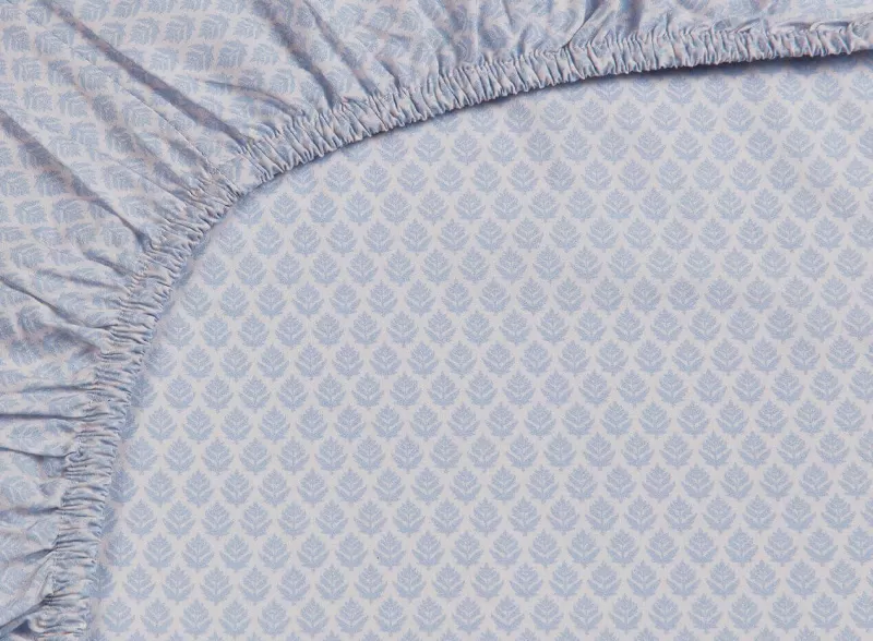 Pip Studio Drap-Housse Thousand Leaves En Coloris Bleu Hot
