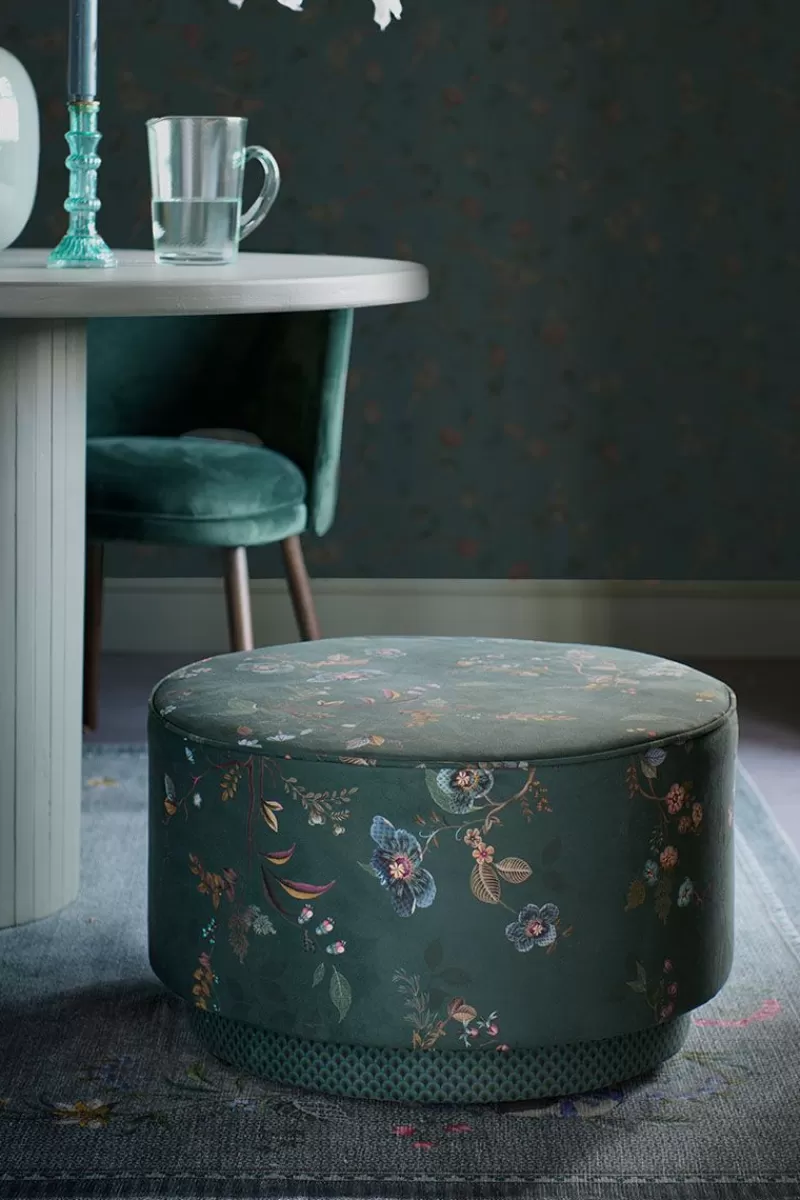 Pip Studio Grand Pouf Kawai Flower Vert Cheap