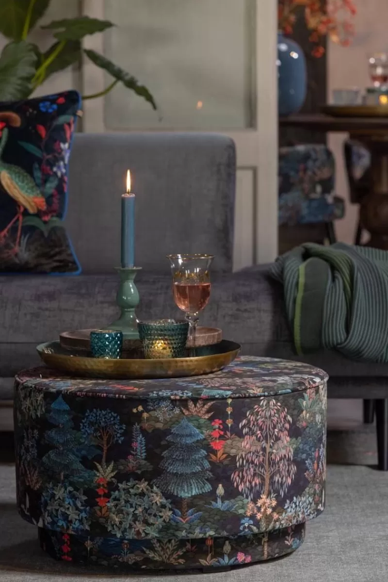 Pip Studio Grand Pouf Pip Garden Bleu Fonce Fashion