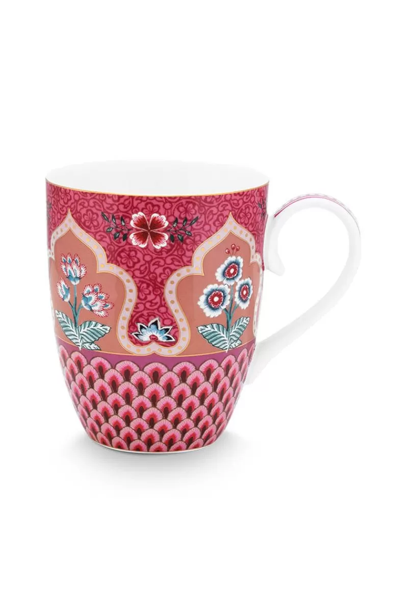Pip Studio Grande Tasse Flower Festival Deco Rose Fonce Cheap