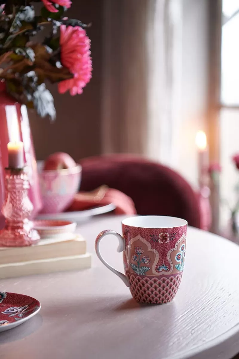 Pip Studio Grande Tasse Flower Festival Deco Rose Fonce Cheap