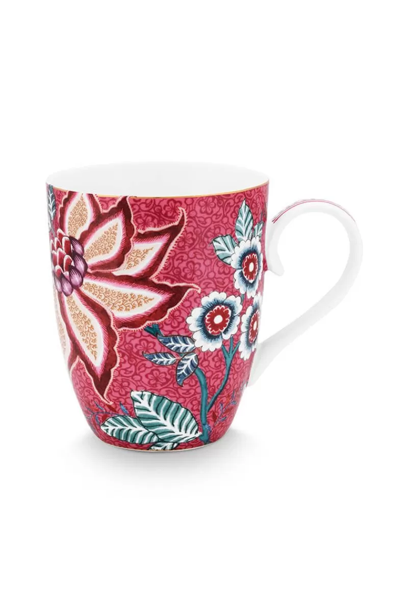Pip Studio Grande Tasse Flower Festival Rose Fonce Hot