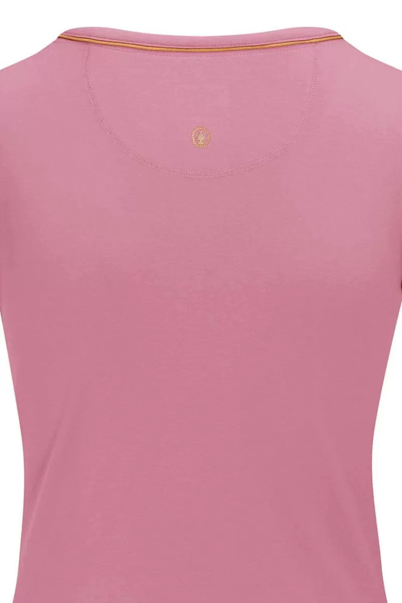 Pip Studio Haut A Manches Courtes Solid En Coloris Rose Hot