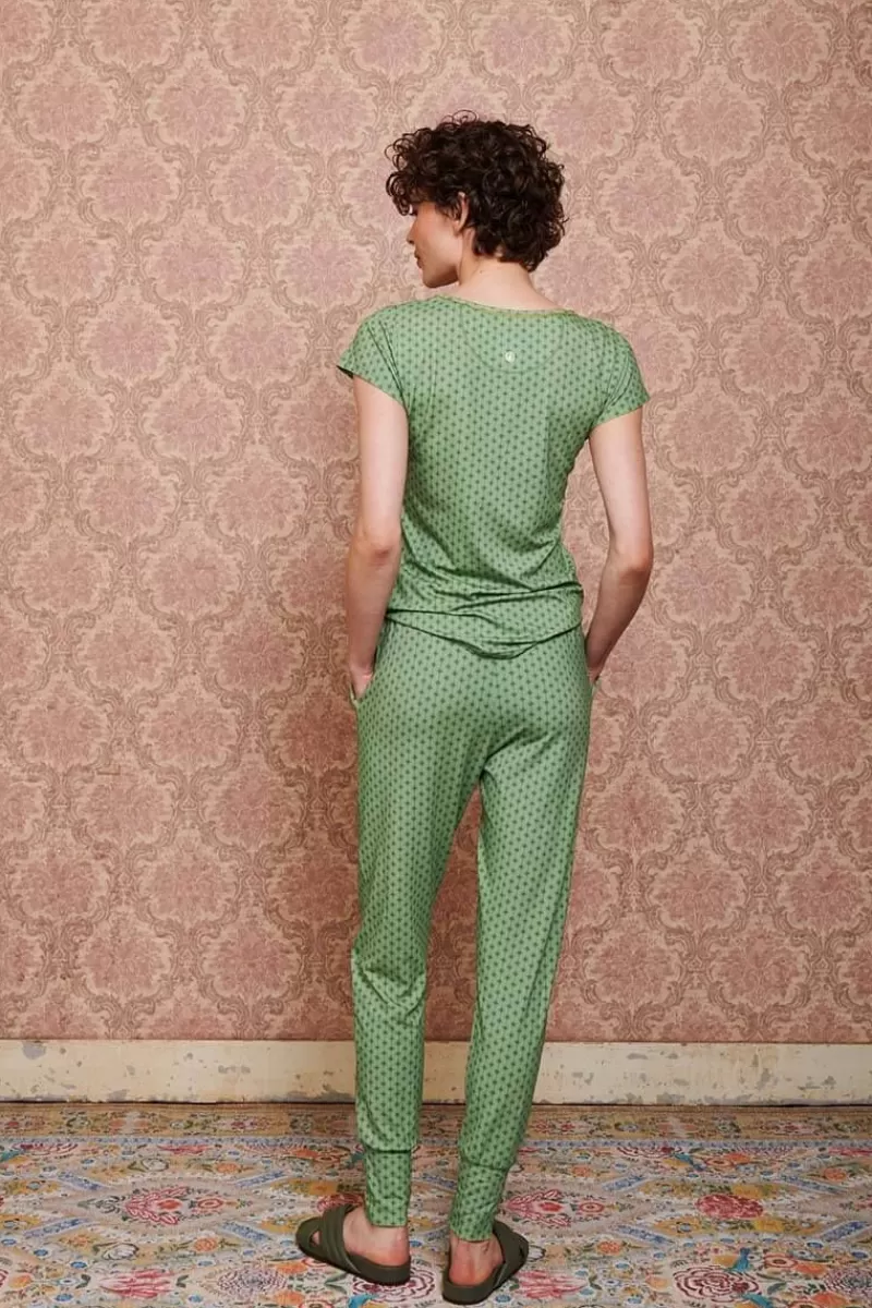 Pip Studio Haut A Manches Courtes Tegola En Coloris Vert Clearance