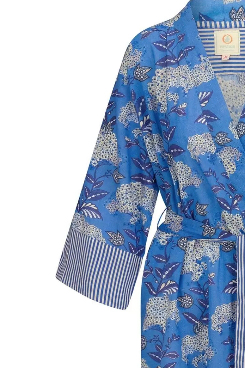 Pip Studio Kimono Flora Firenze En Coloris Cobalt Bleu New