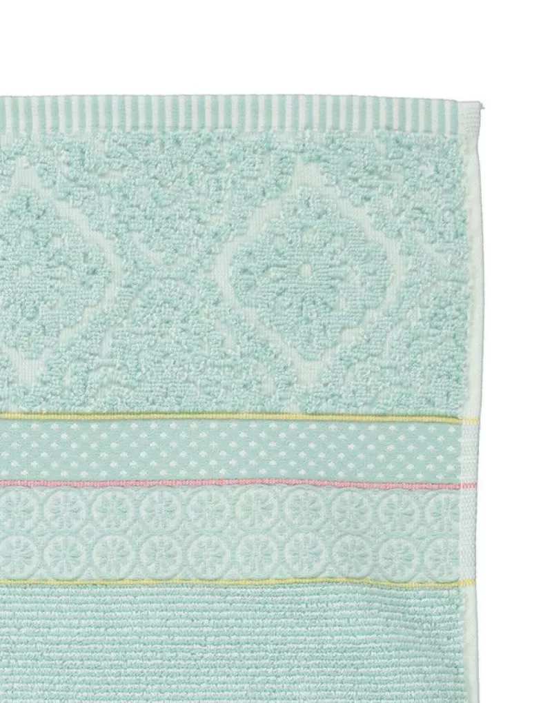 Pip Studio Lot De 3 Serviettes De Bain Soft Zellige En Coloris 55 X 100 Cm Bleu Discount
