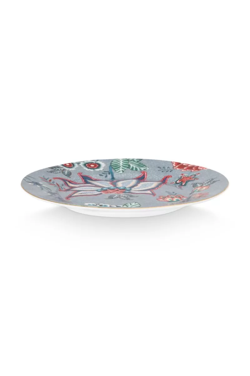 Pip Studio Lot De 4 Articles Assiettes À Pâtisseries Flower Festival Clair 17Cm Bleu Online