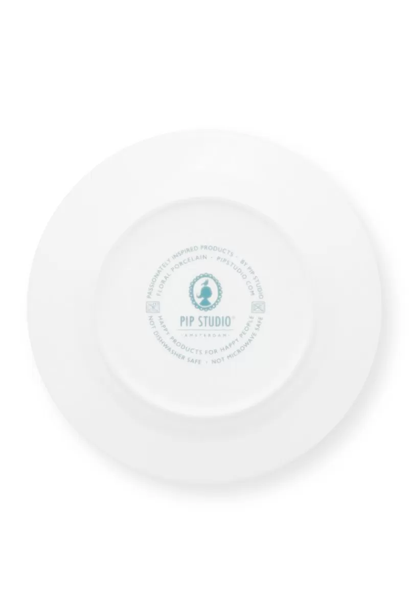 Pip Studio Lot De 4 Articles Assiettes Petit-Déjeuner Flower Festival Clair 21Cm Bleu Discount