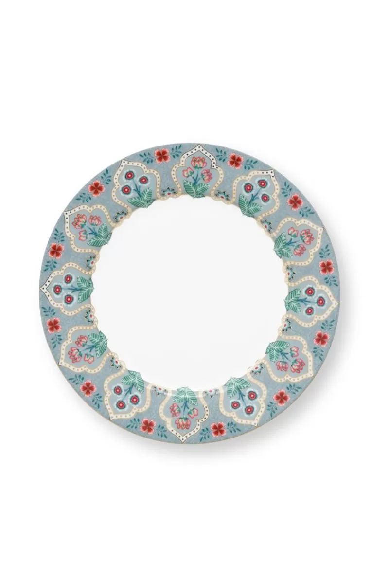 Pip Studio Lot De 4 Articles Assiettes Petit-Déjeuner Flower Festival Clair 21Cm Bleu Discount