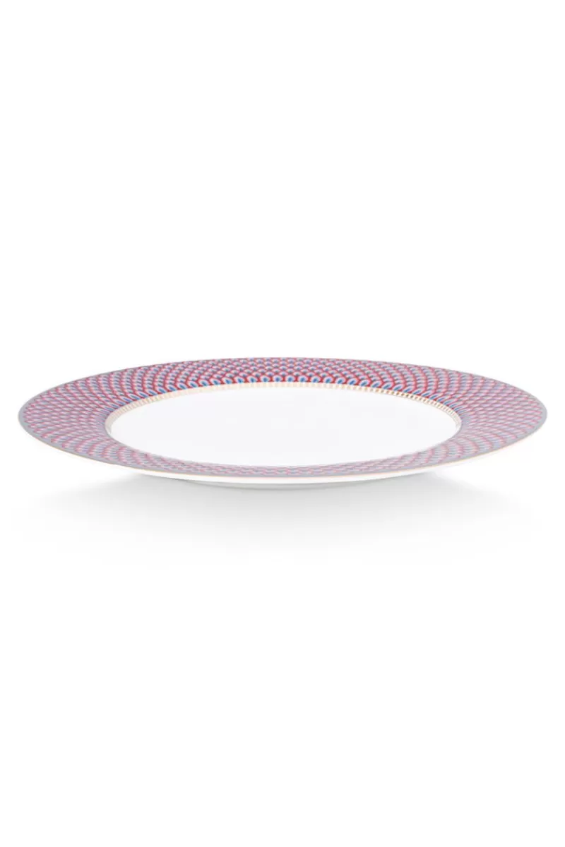 Pip Studio Lot De 4 Articles Assiettes Plates Flower Festival Rouge/ Clair 26.5Cm Bleu Online
