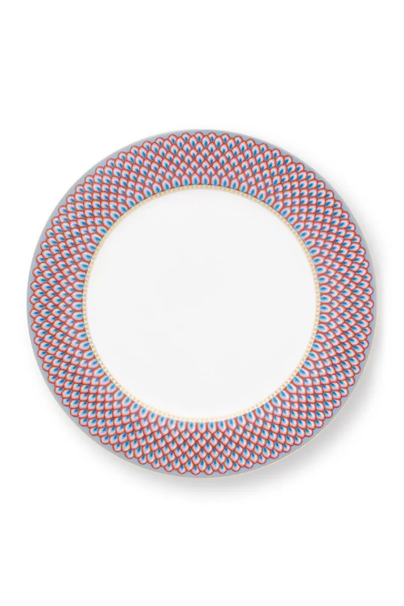 Pip Studio Lot De 4 Articles Assiettes Plates Flower Festival Rouge/ Clair 26.5Cm Bleu Online