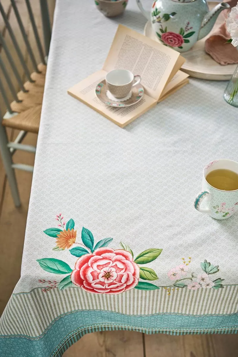 Pip Studio Nappe Blushing Birds En Coloris Kaki New