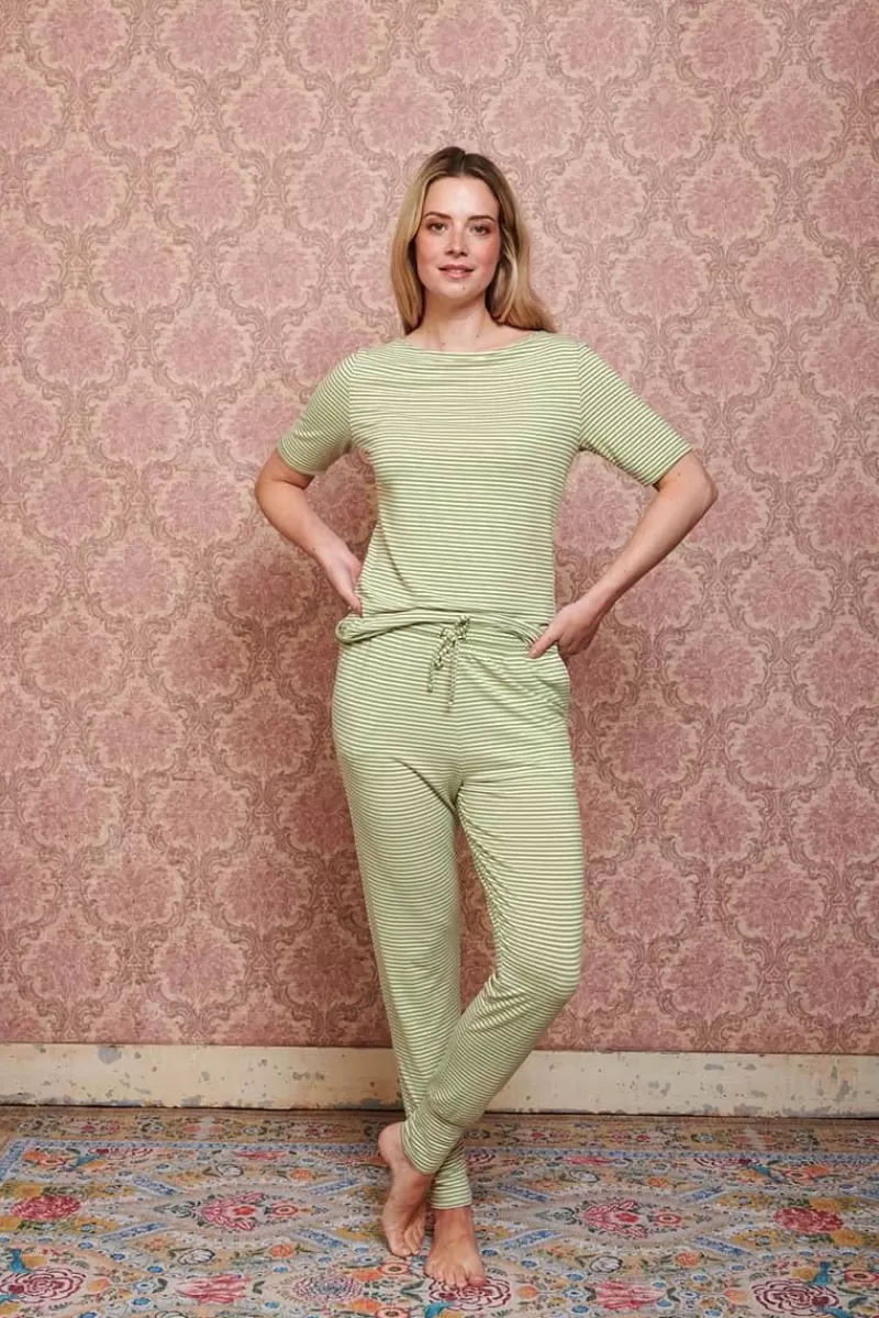 Pip Studio Pantalon Little Sumo Stripe En Coloris Vif Vert Outlet