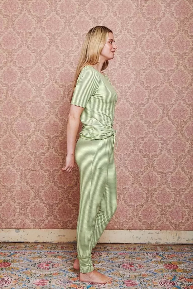 Pip Studio Pantalon Little Sumo Stripe En Coloris Vif Vert Outlet