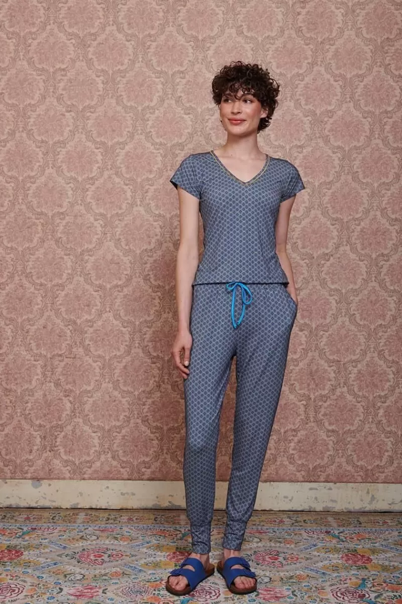 Pip Studio Pantalon Tegola En Coloris Bleu Fashion
