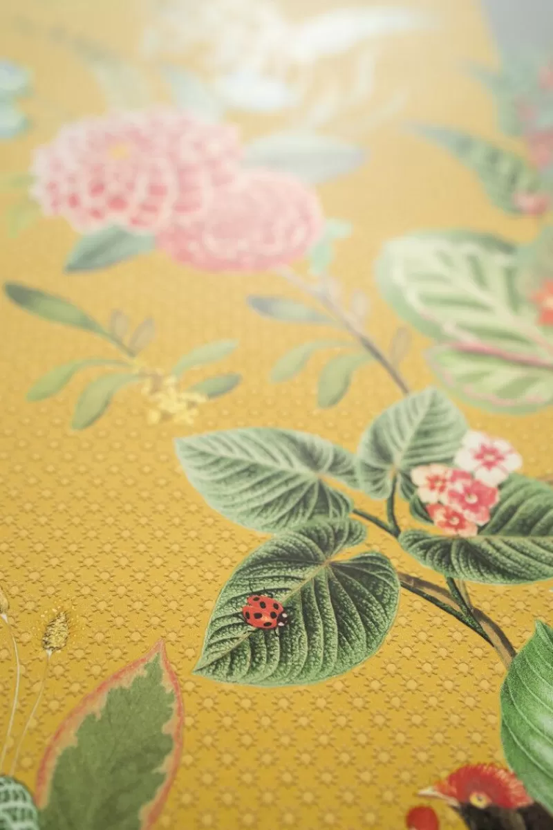 Pip Studio Papier Peint Mural Floris En Coloris Jaune Clearance