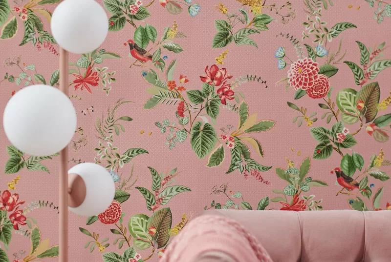 Pip Studio Papier Peint Mural Floris En Coloris Rose Outlet