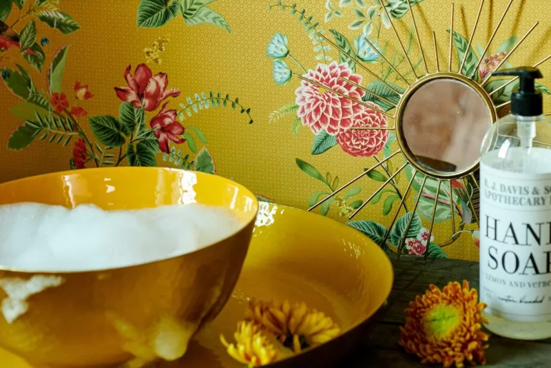 Pip Studio Papier Peint Mural Floris En Coloris Jaune Clearance