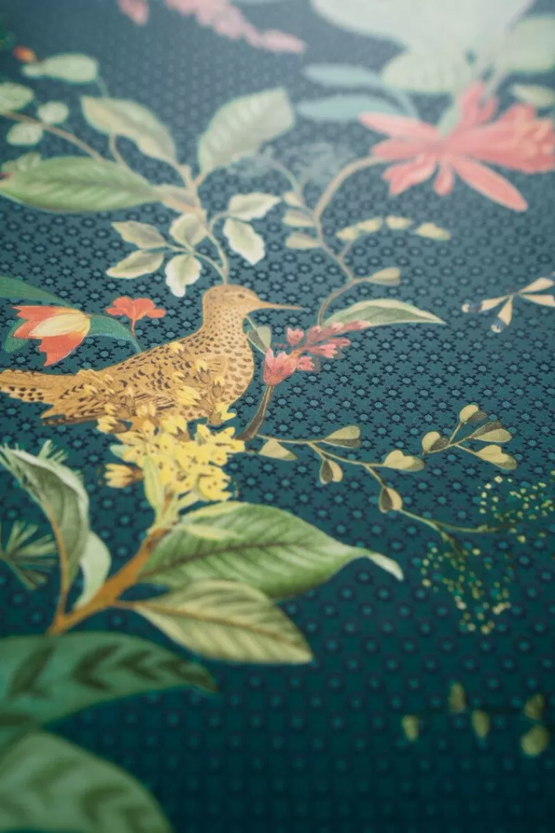 Pip Studio Papier Peint Mural Floris En Coloris Fonce Bleu New