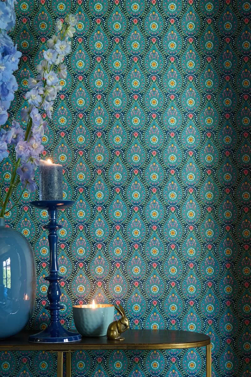 Pip Studio Papier Peint Mural Raindrops En Coloris Fonce Bleu Fashion