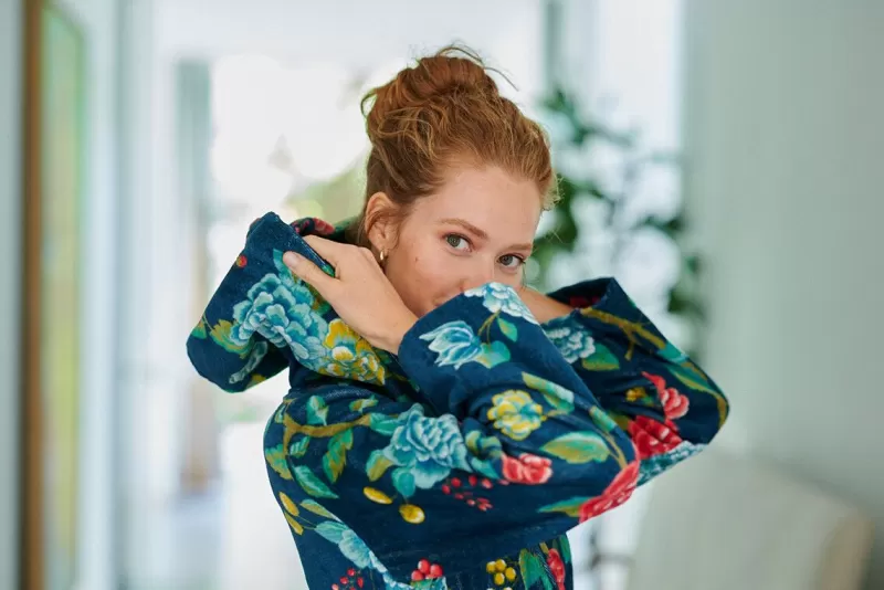 Pip Studio Peignoir Good Evening En Fonce Bleu Flash Sale