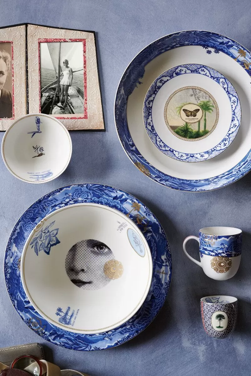 Pip Studio Petit Tasse Heritage A Lisere En Coloris Bleu Hot