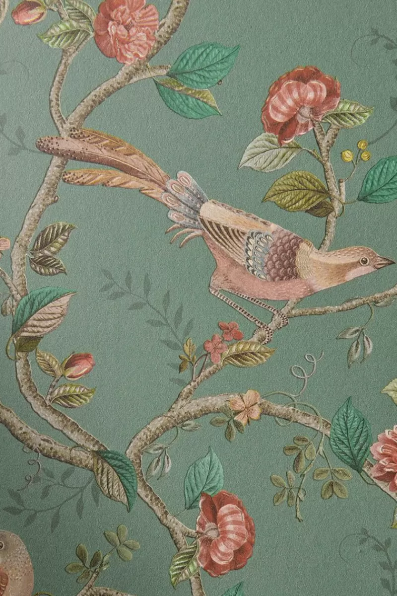 Pip Studio Papier Peint Intissé Good Nightingale Vert Cheap