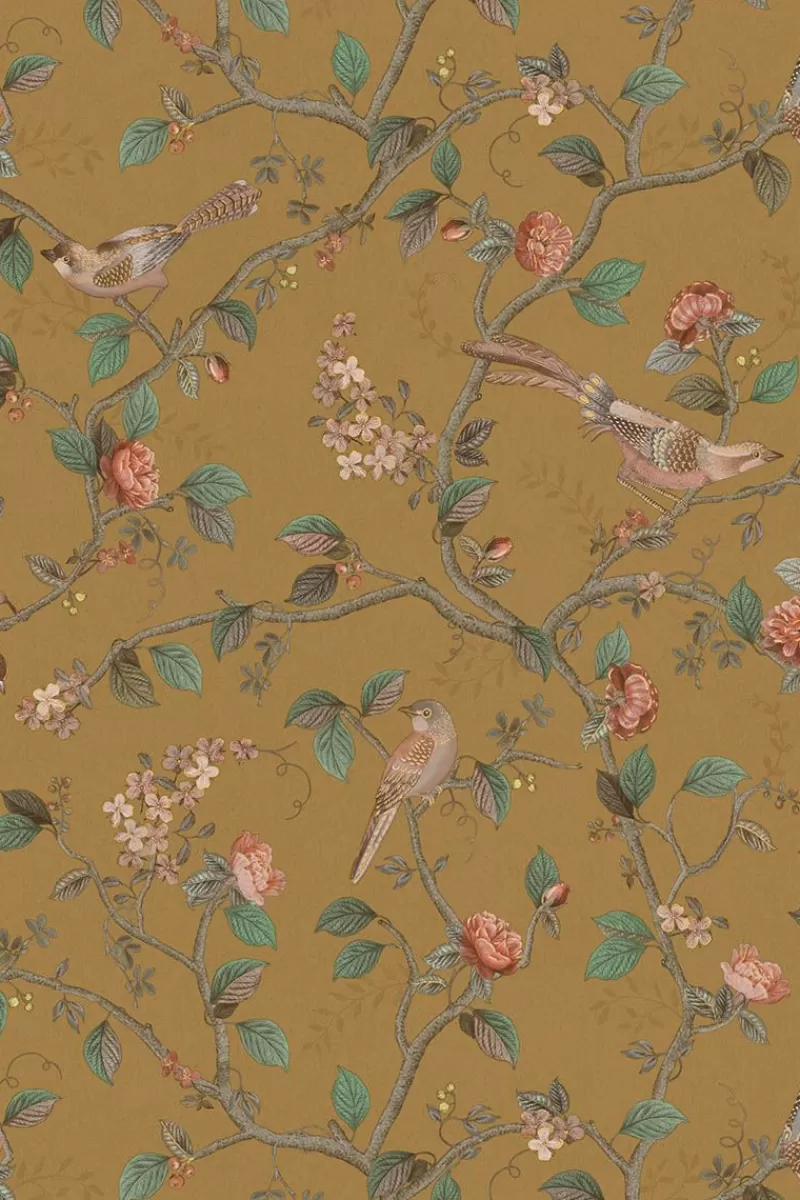 Pip Studio Papier Peint Intissé Good Nightingale Ocre Jaune Cheap