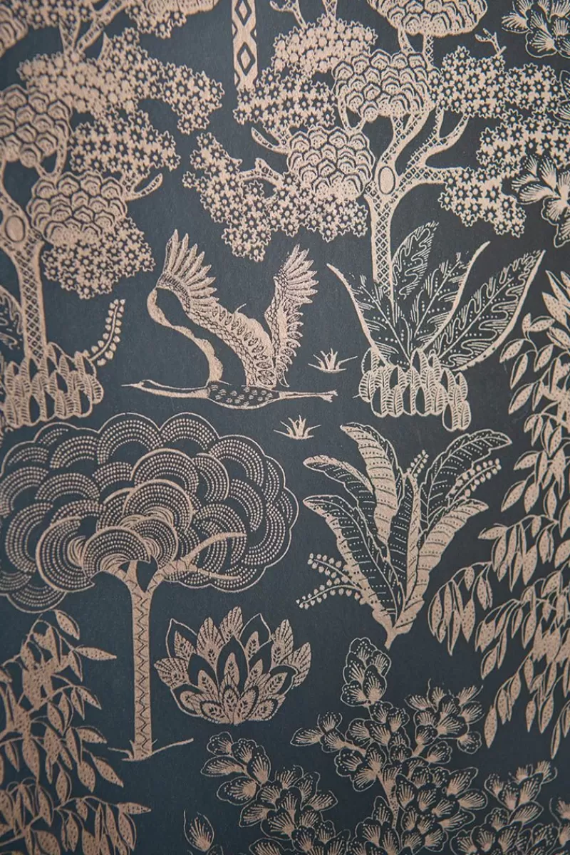 Pip Studio Papier Peint Intissé Origami Tree Fonce/Or Rose Bleu Discount
