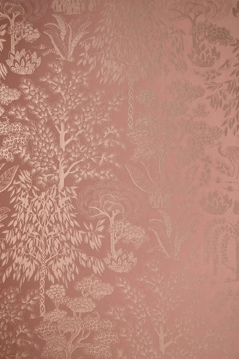 Pip Studio Papier Peint Intissé Origami Tree Terre/Or Rose Terra Fashion