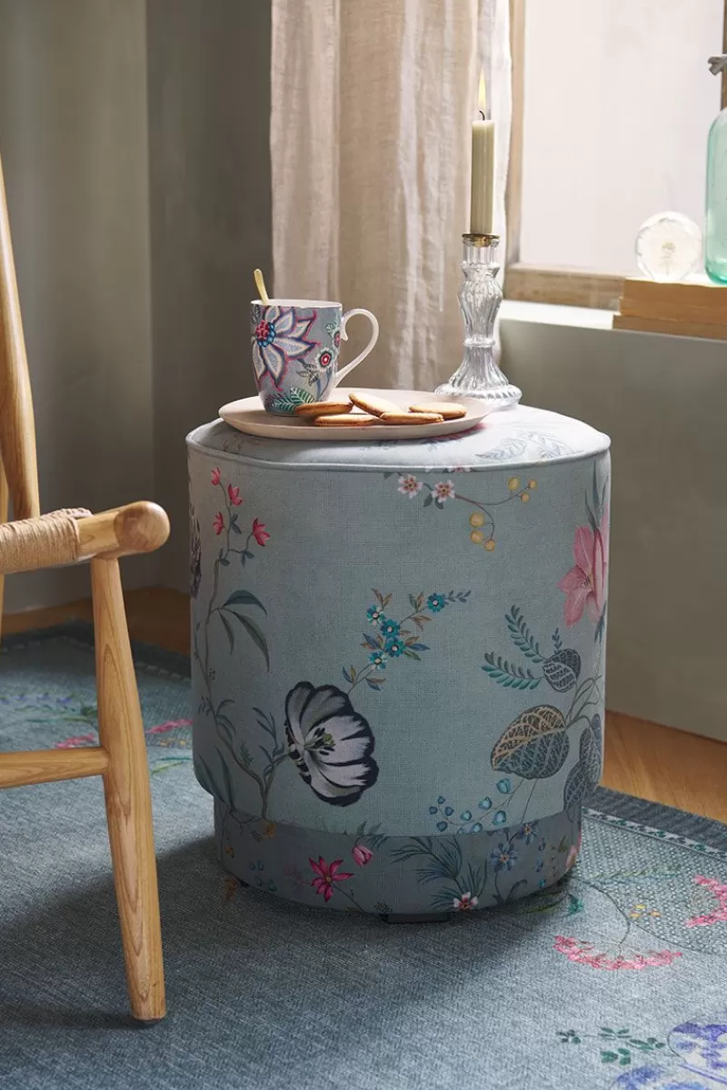 Pip Studio Pouf Moyen Fleur Grandeur Vert Best Sale