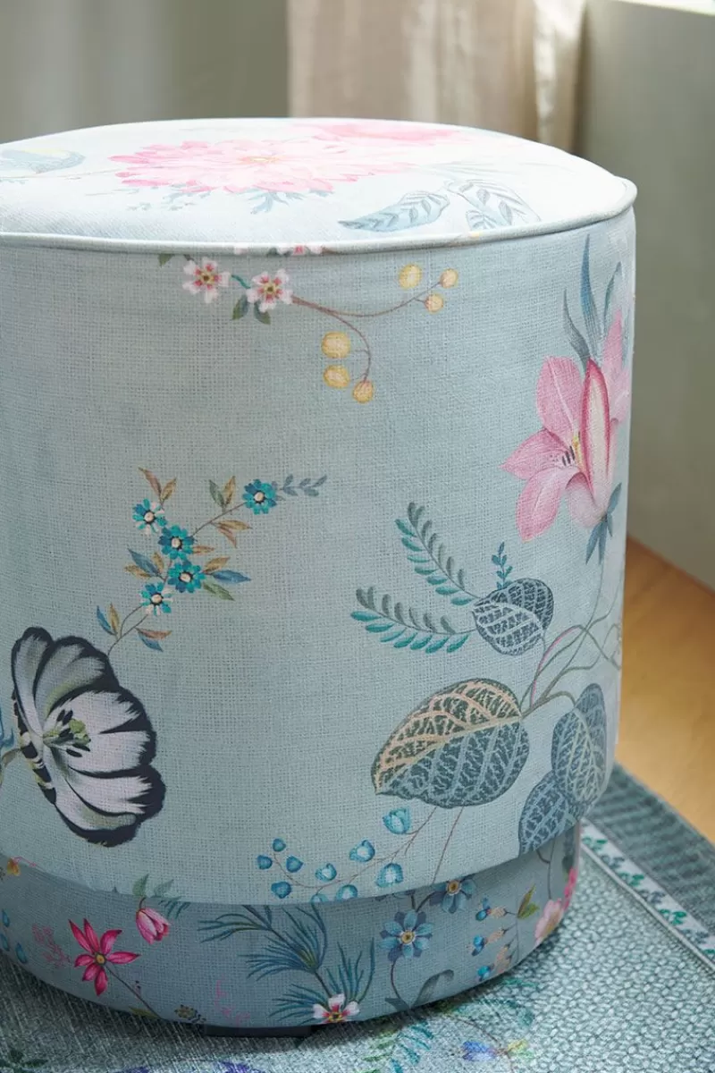 Pip Studio Pouf Moyen Fleur Grandeur Vert Best Sale