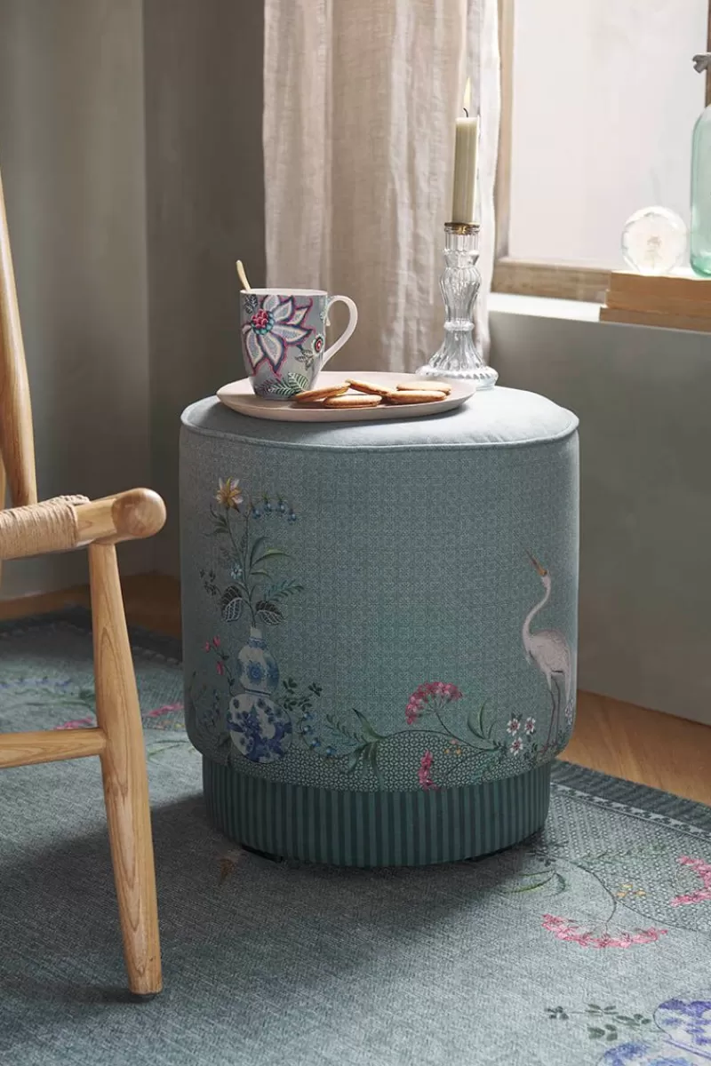 Pip Studio Pouf Moyen Jolie Vert Discount