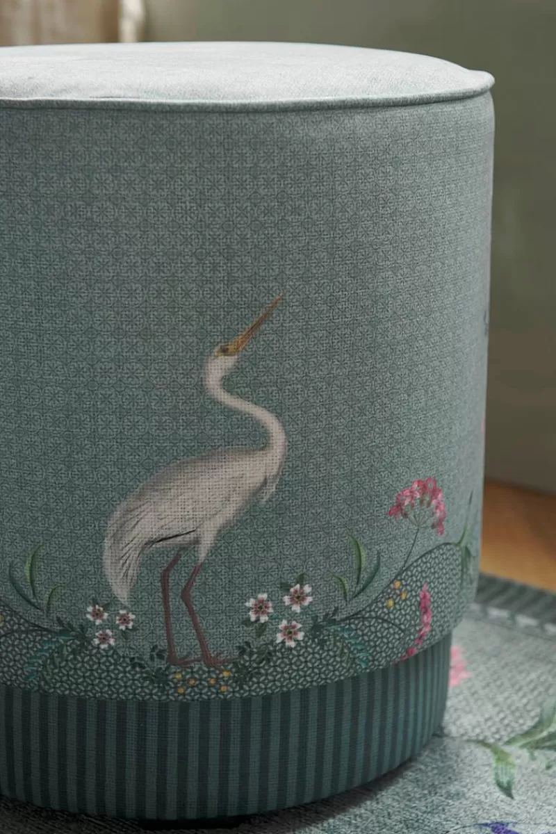 Pip Studio Pouf Moyen Jolie Vert Discount