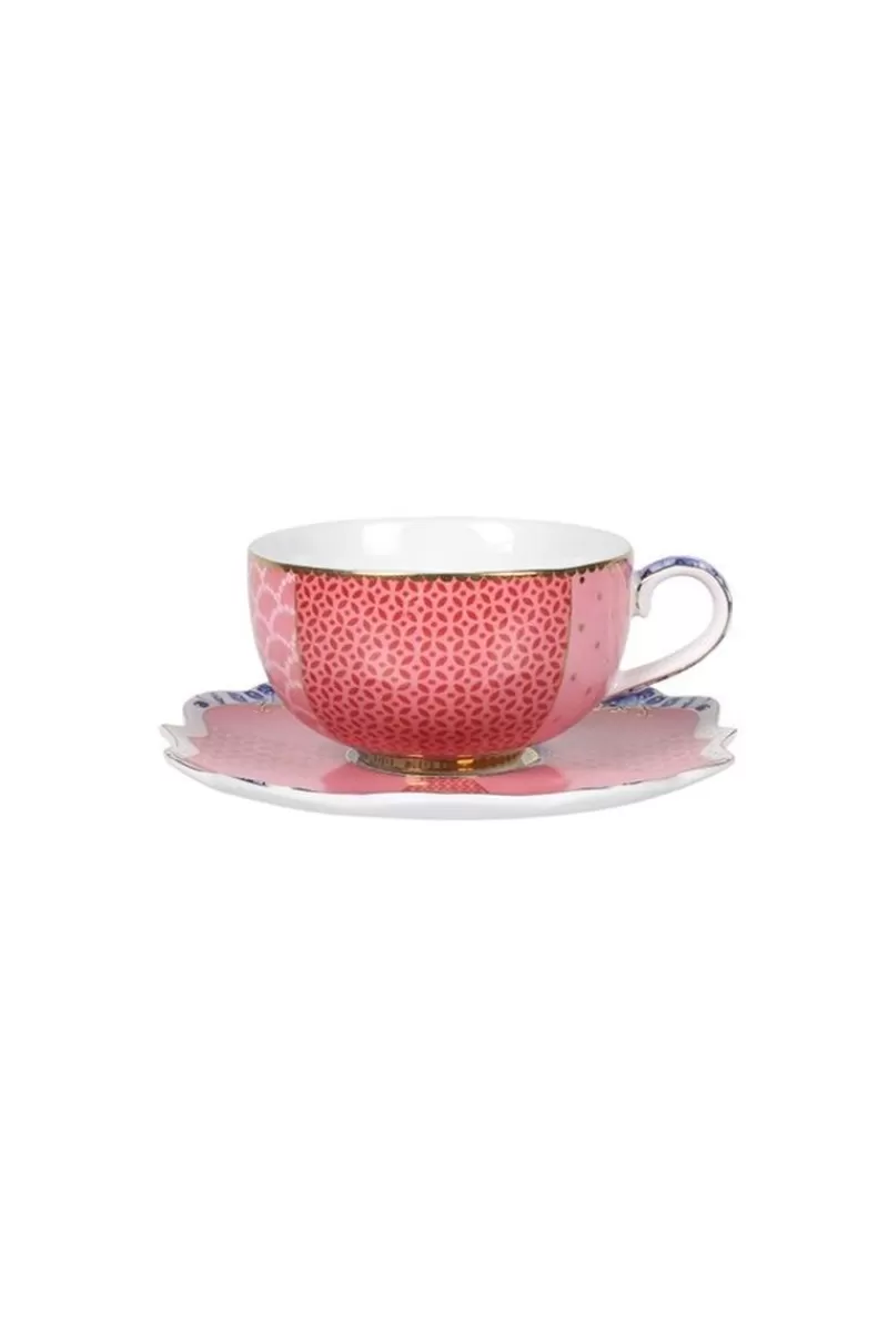 Pip Studio Royal Multi Tasse Et Soucoupe A Expresso Rose New